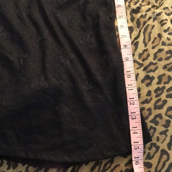 Boxzolo size small black lace scoop neck tank ,lined front  dress up or down - Picture 7 of 10